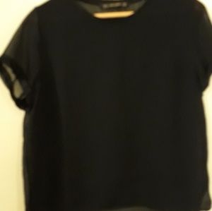 Zara Basic Black Blouse